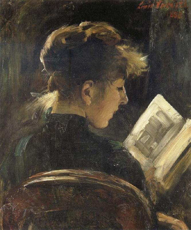 Lovis Corinth Girl Reading Germany oil painting art